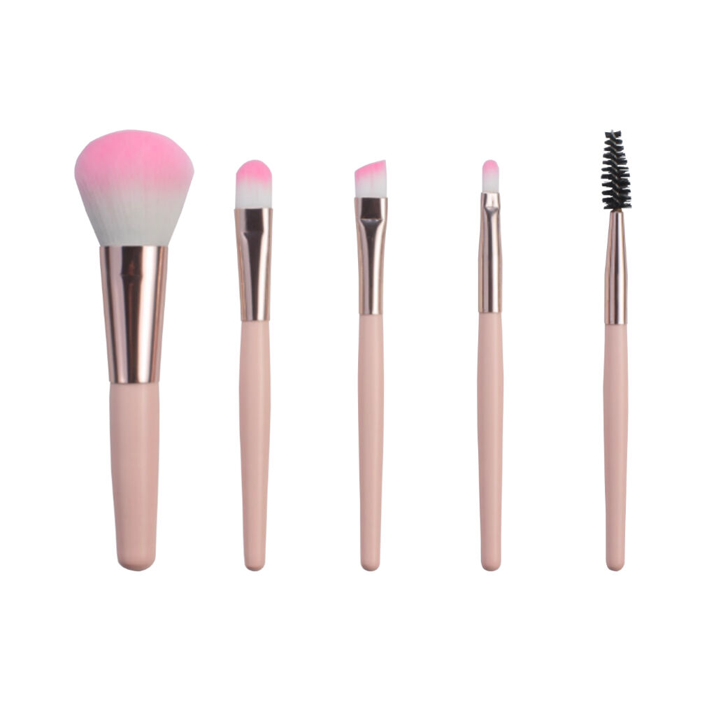 5 sets of plastics makeup brushes_Airmei