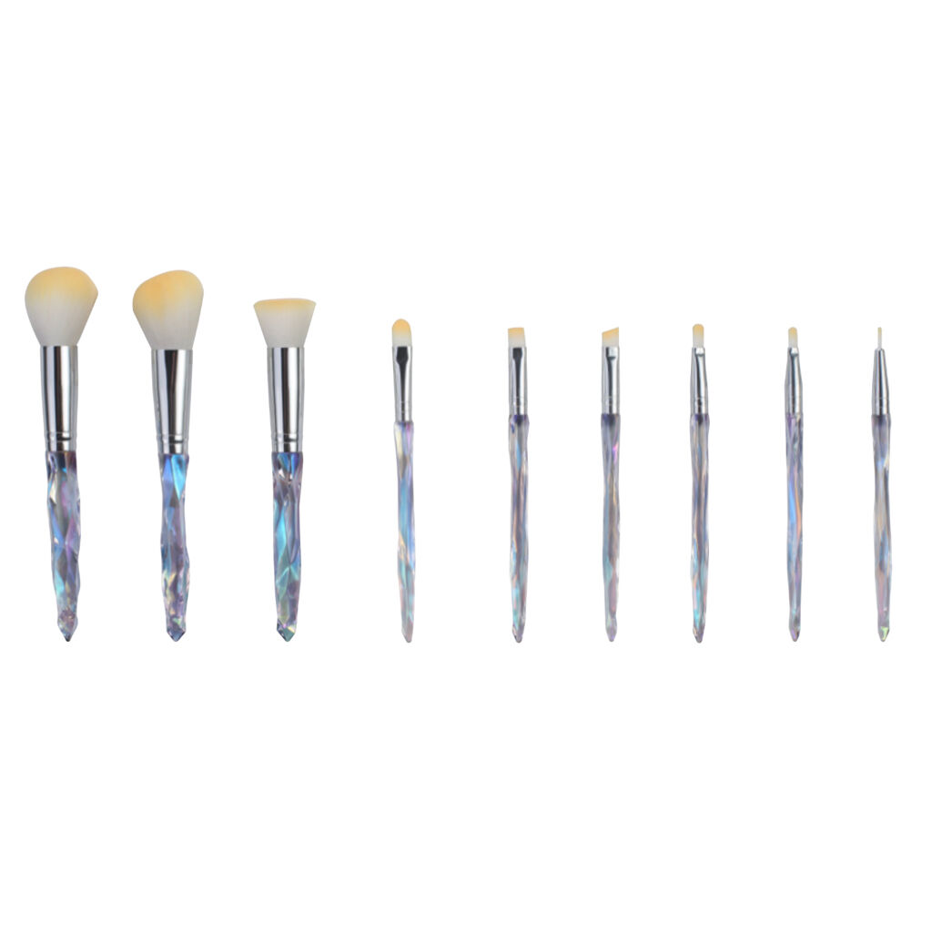 9 sets of plastics makeup brushes_Airmei