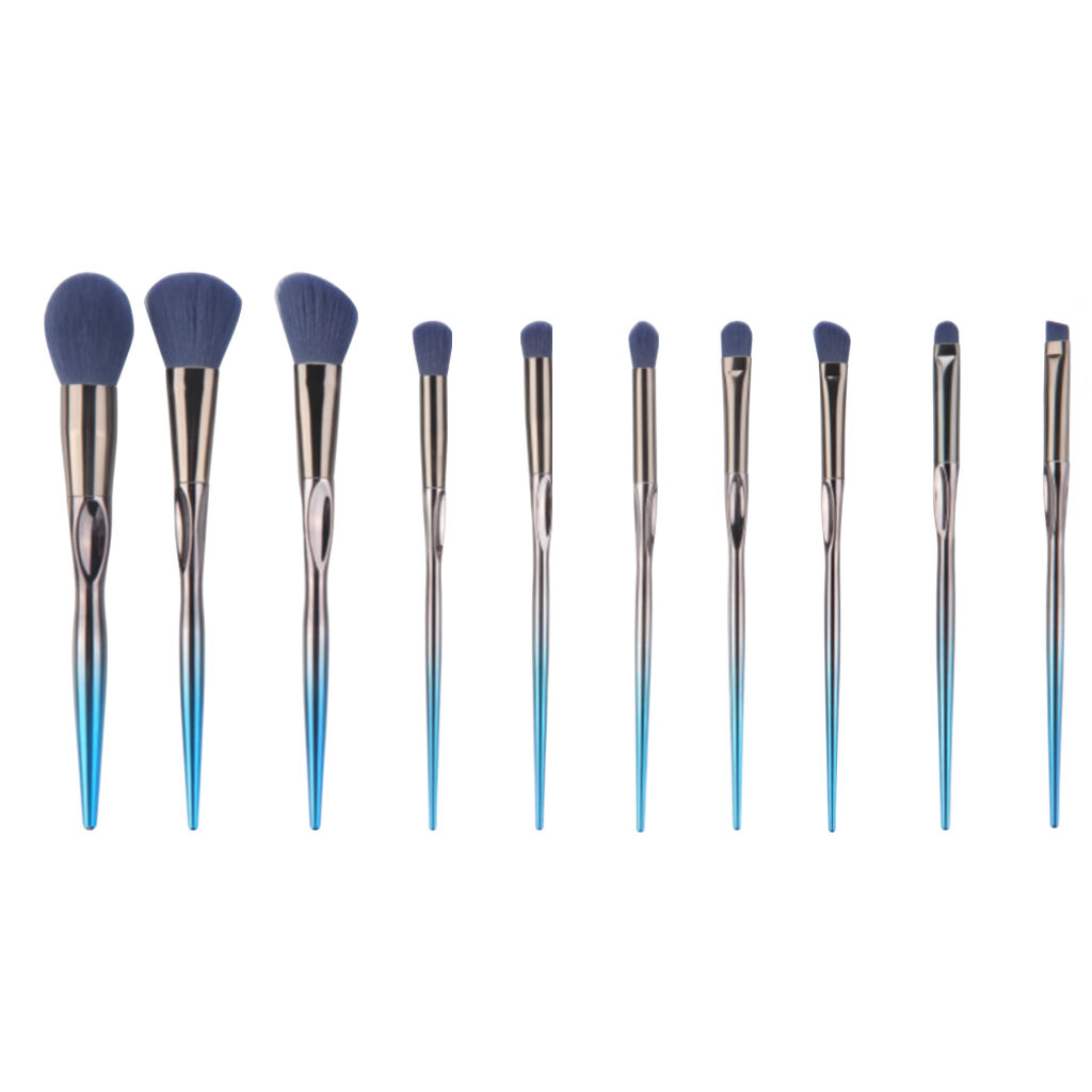 5 sets of plastics makeup brushes_Airmei
