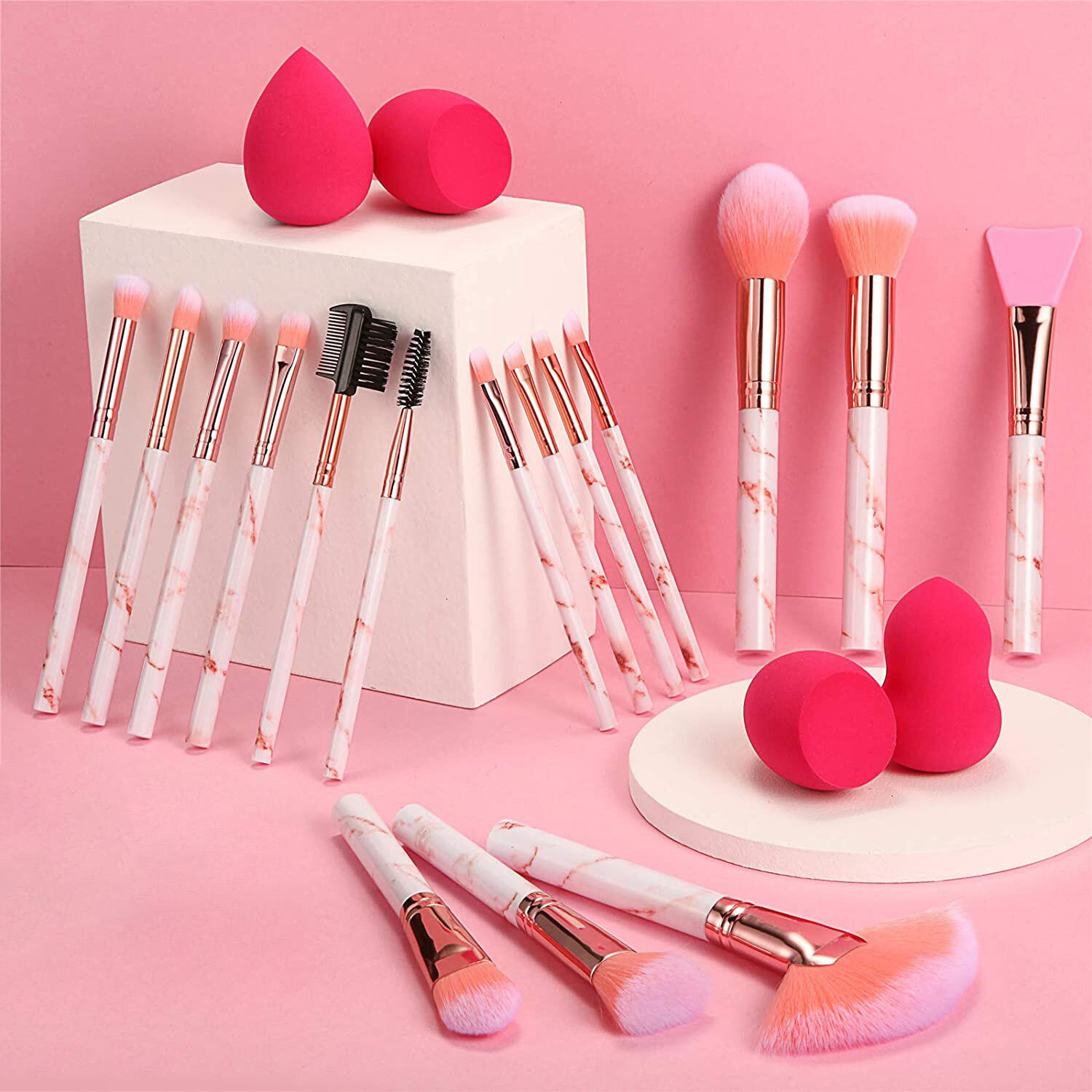 makeup brush&sponge&set