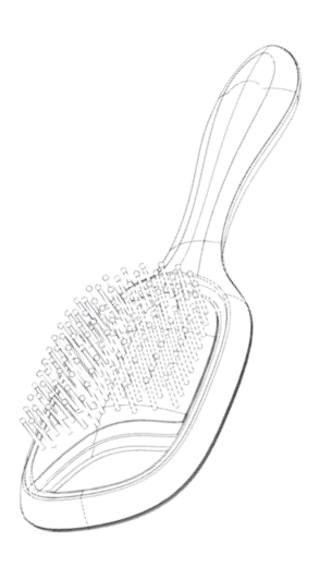 Wooden Paddle Hair Brush