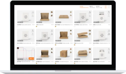 Laptop with dieline