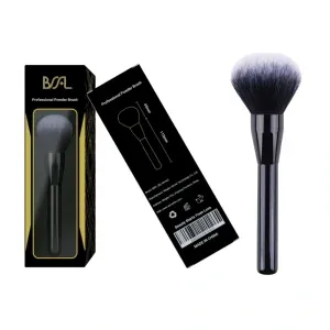 Luxury custom black and Naples yellow makeup brush box for BSFL, showcasing premium B2B packaging and OEM branding.