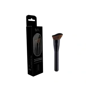 Airmei Wavy Surface Contour Brush with luxury black packaging box for professional makeup sculpting and wholesale, MOQ 20.