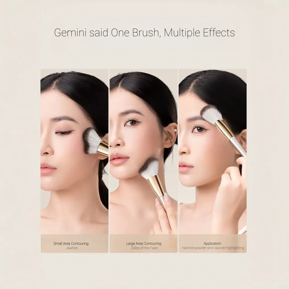 Wavy Contour Brush (Gold Handle) | BSFL