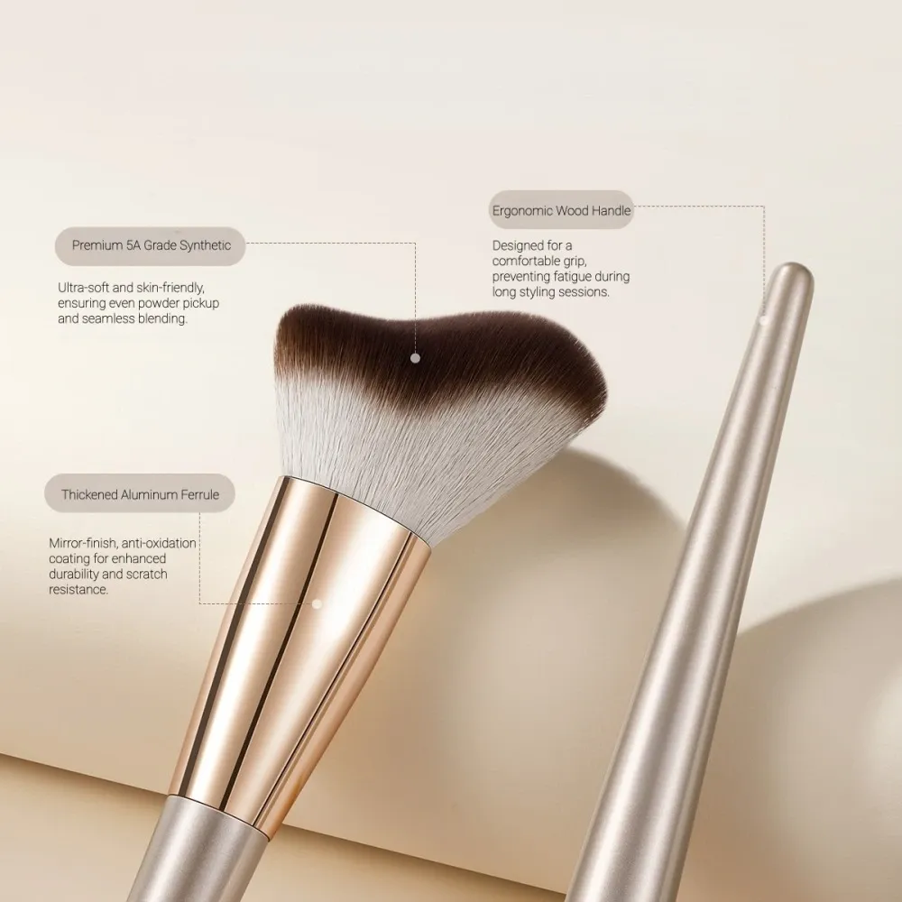 Wavy Contour Brush (Gold Handle) | BSFL