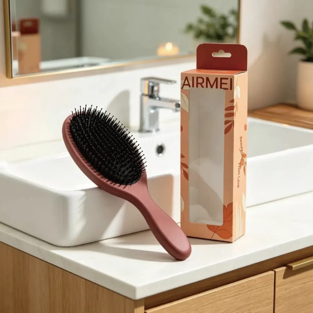 Boar Bristle Cushion Hairbrush Wholesale | BSFL Custom