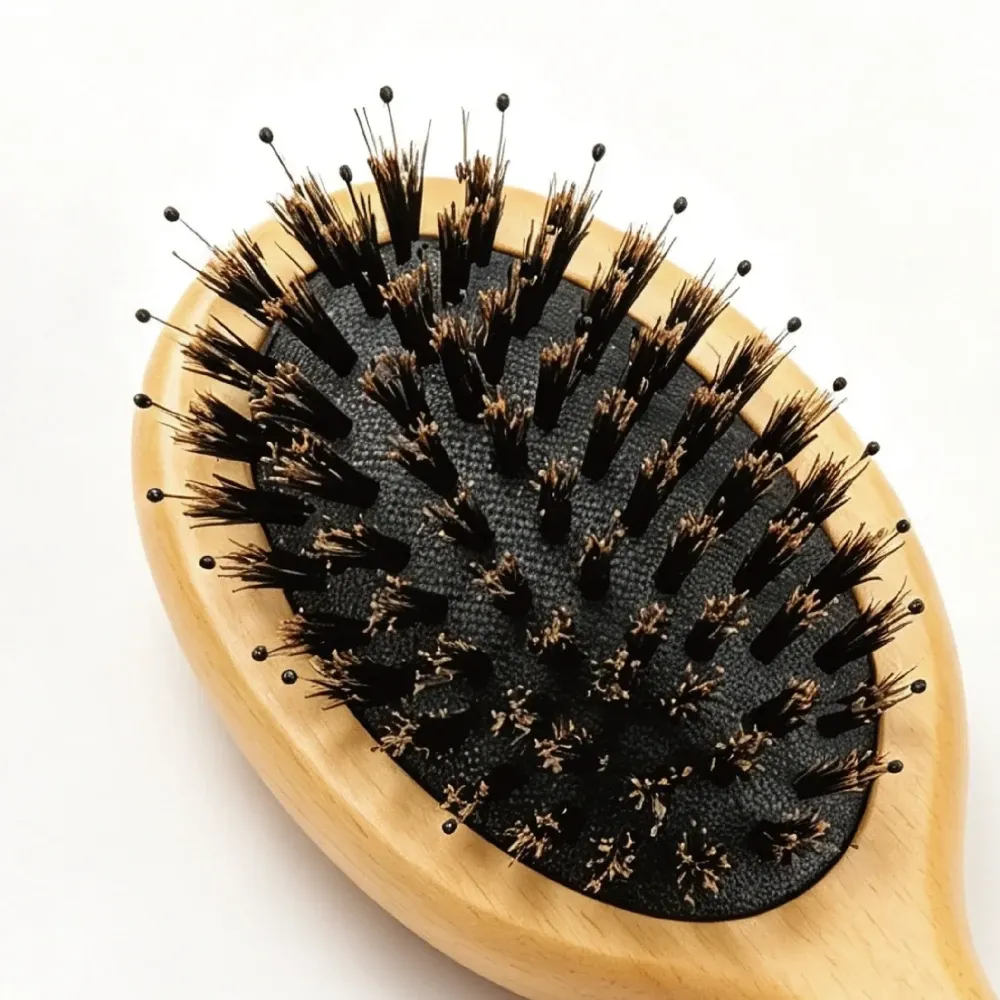 BSFL Kids Boar Bristle Air Cushion Hairbrush