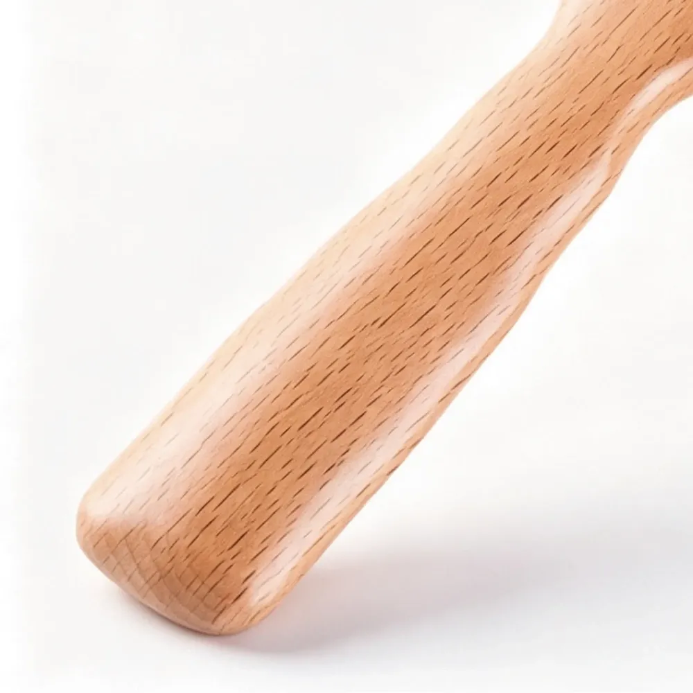 BSFL Natural Wooden Pin Hairbrush Beech Wood Scalp Massage Cushion