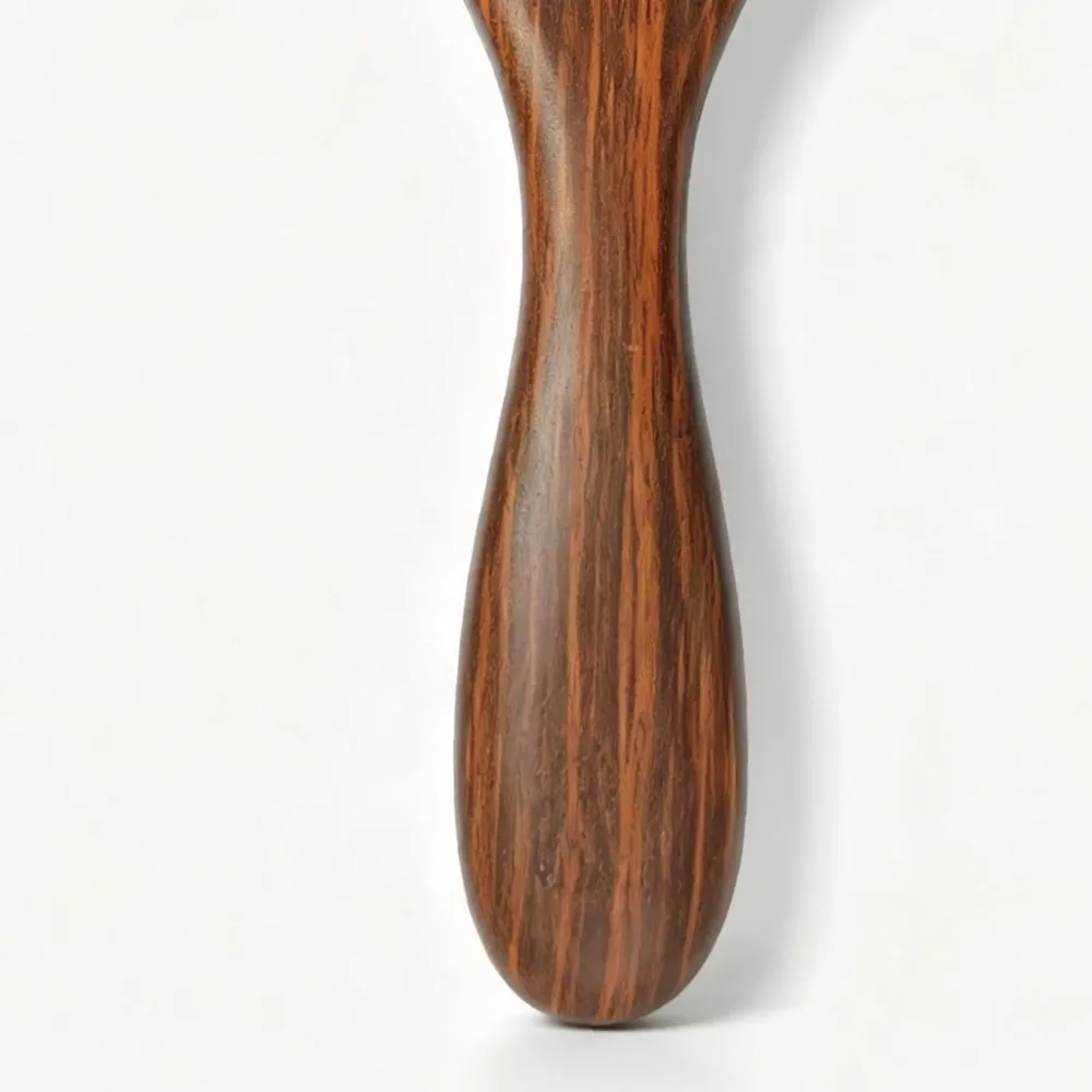 BSFL rosewood grain cushion hairbrush ergonomic contoured handle