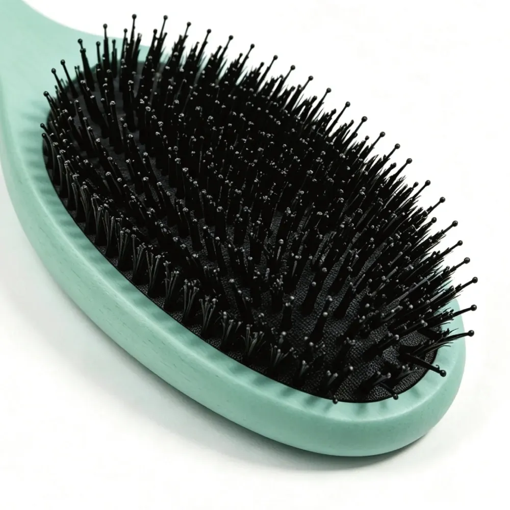 BSFL Sage Green Detangling Boar Bristle Hairbrush