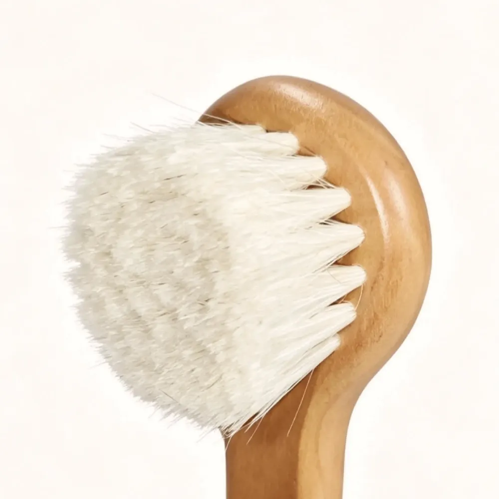 BSFL Soft Wool Baby Hairbrush Natural Beech Wood Scalp Brush
